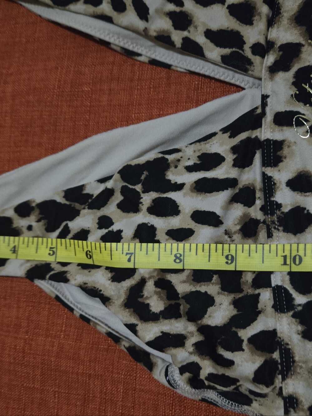 Medium Leopard Print V-Neck Crop Top - Brown/Black NWOT - Picture 5 of 10